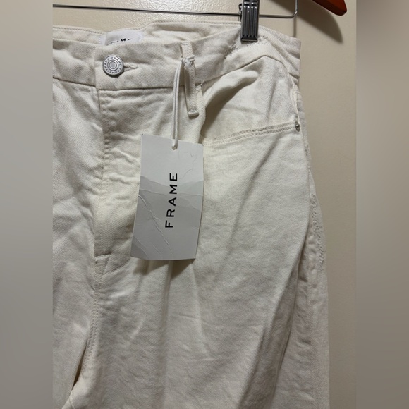 FRAME- Cream 'Le Super High Straight'. Size: 31 Rtl $245 - Picture 7 of 14